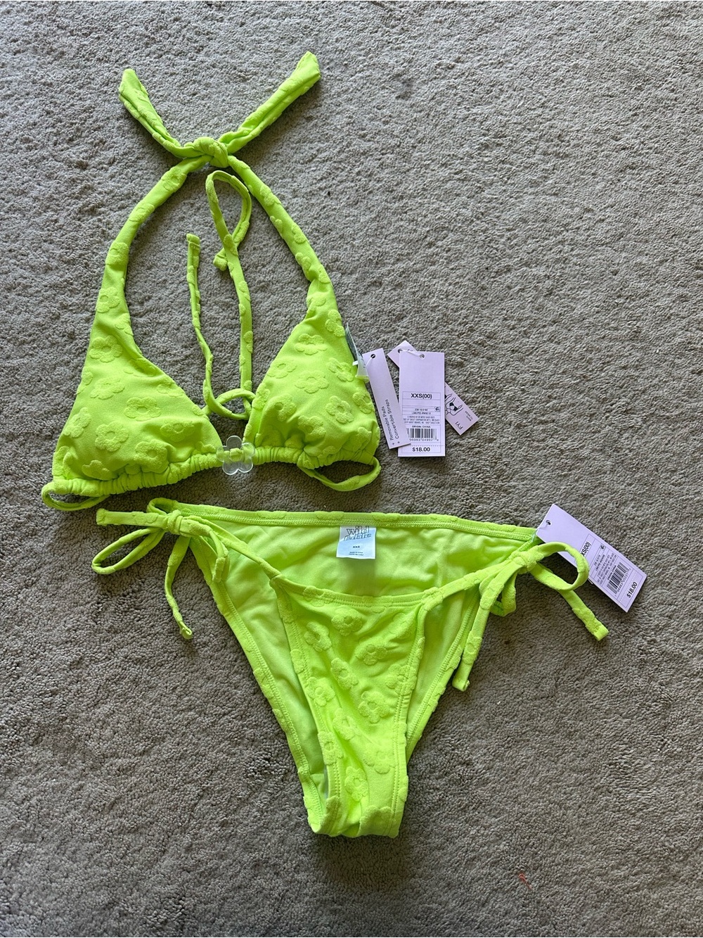 Women’s Shade & Shore 2 piece bikini set XXS nwt